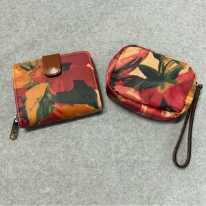 Patricia Nash Floral Wallet & Cosmetic Bag Set